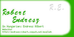 robert endresz business card