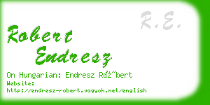 robert endresz business card